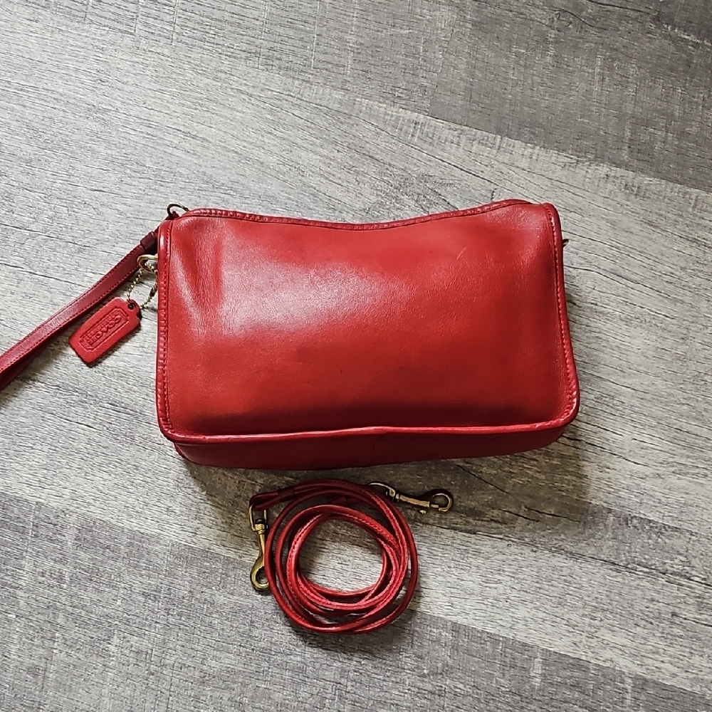 Vintage Project Coach Red Leather Basic Bag